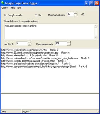 prDigger screenshot