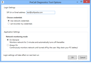 Pre-Call Diagnostics (PCD) Tool screenshot 2
