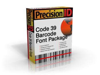 PrecisionID Code 39 Barcode Font Package screenshot
