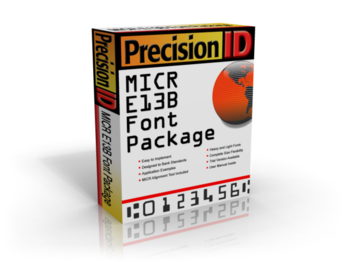 PrecisionID MICR E13B Fonts screenshot