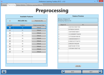 Preference Learning Toolbox (PLT) screenshot 2