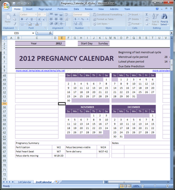 Pregnancy Calendar screenshot