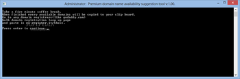 Premium domain name availability suggestion tool screenshot 2