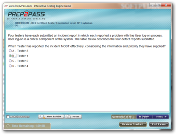 Prep2Pass BH0-010 Practice Testing Engine screenshot 2