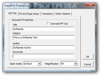 Prep4PDF screenshot 2