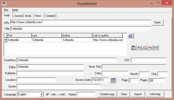 PrepWikiRef screenshot