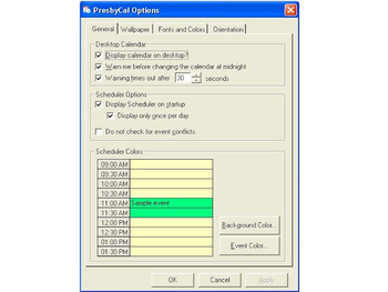 PresbyCal Desktop Calendar screenshot 4