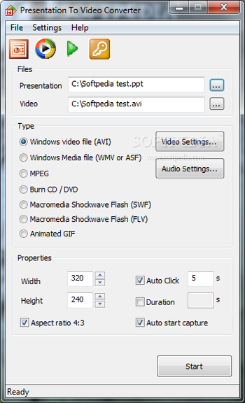 Presentation to Video Converter screenshot