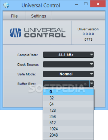 PreSonus Universal Control screenshot