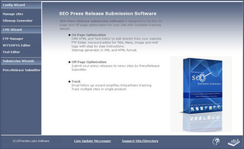 Press Release Submitter Standard Edition screenshot