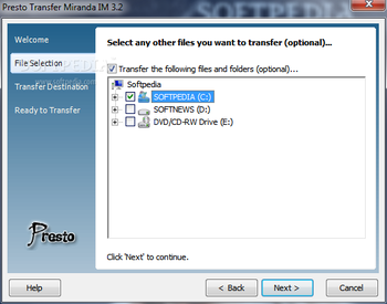 Presto Transfer IM screenshot