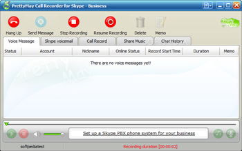 PrettyMay Call Recorder for Skype Busines screenshot