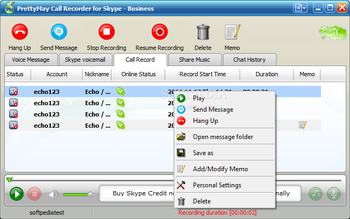 PrettyMay Call Recorder for Skype Busines screenshot 3