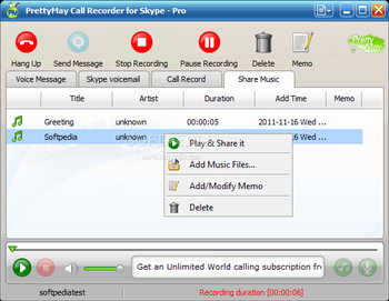 PrettyMay Call Recorder for Skype Pro screenshot 4