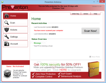 Preventon Antivirus Premium screenshot
