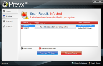 Prevx - Free Malware Scanner screenshot 2