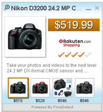 PriceDetect screenshot