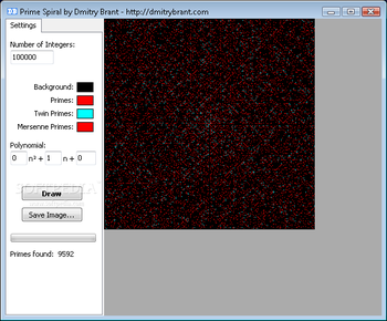 Prime Spiral screenshot