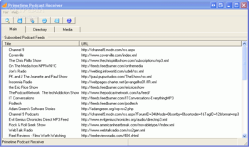 Primetime Podcast Receiver screenshot