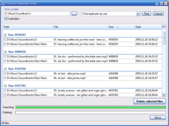 Primitive Duplicate Finder screenshot