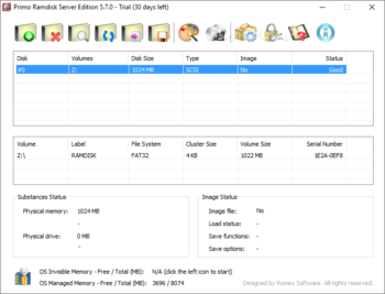 Primo Ramdisk Server Edition screenshot