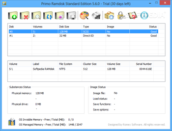 Primo Ramdisk Standard Edition screenshot