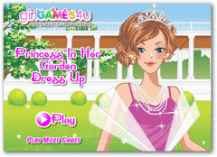 Princess in Her Garden Dress Up screenshot