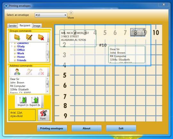 Print Envelopes Visual screenshot 2