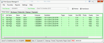 Print Queue Manager screenshot