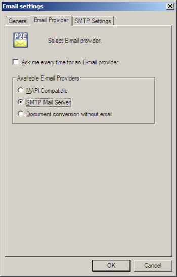 Print2Email Server screenshot 2