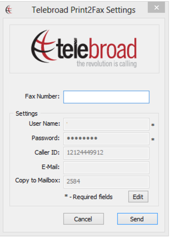 Print2Fax screenshot 2