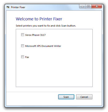 Printer Fixer screenshot