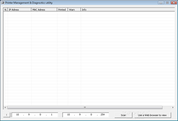 Printer Management & Diagnostics Utility screenshot