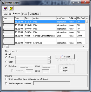 Printer Reports screenshot 2
