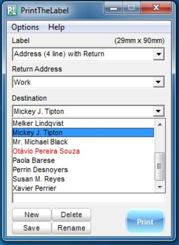 PrintTheLabel screenshot