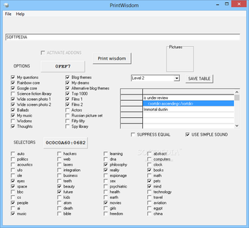 PrintWisdom screenshot