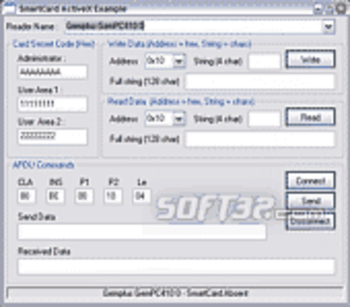 Priore SmartCard ActiveX screenshot 2
