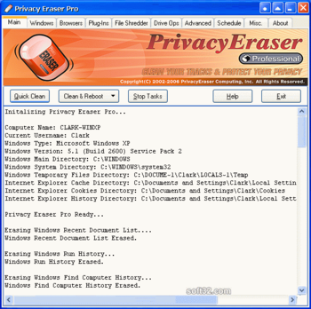 Privacy Eraser screenshot 2