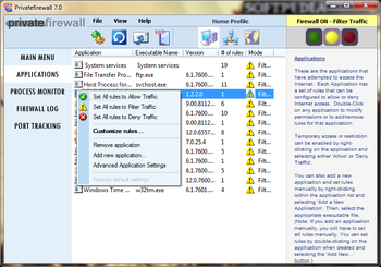 Privatefirewall screenshot 2