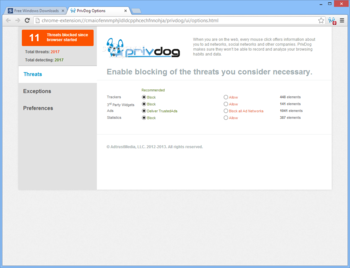 PrivDog screenshot 2