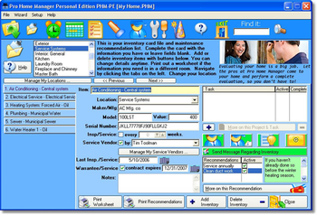 Pro Home Manager Personal Edition screenshot