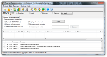 Proactive Password Auditor screenshot