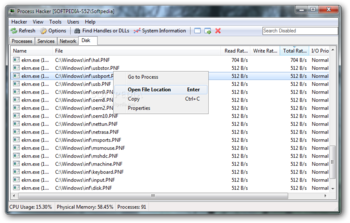 Process Hacker Portable screenshot 4