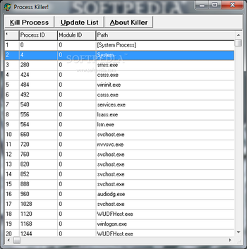 Process Killer screenshot