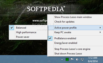 Process Lasso Portable screenshot 2