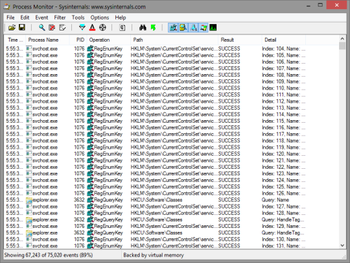 Process Monitor Portable screenshot