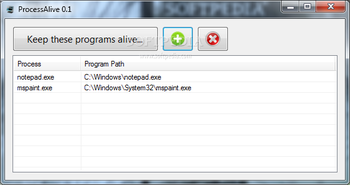 ProcessAlive screenshot