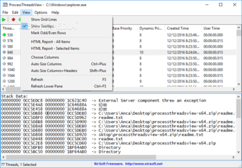 ProcessThreadsView screenshot 4