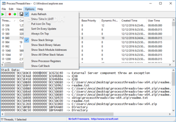ProcessThreadsView screenshot 5