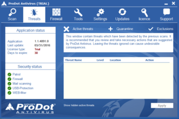 ProDot Antivirus screenshot